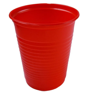 COPO DESCARTÁVEL VERMELHO COM 50 UN