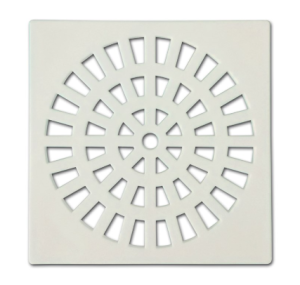 GRELHA QUADRADA BRANCA 100MM
