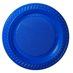 PRATINHO DE BOLO AZUL COM 10 UN